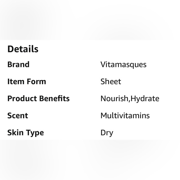 VITAMASQUES MULTIVITAMIN MASK 5X NIB - Picture 4 of 5